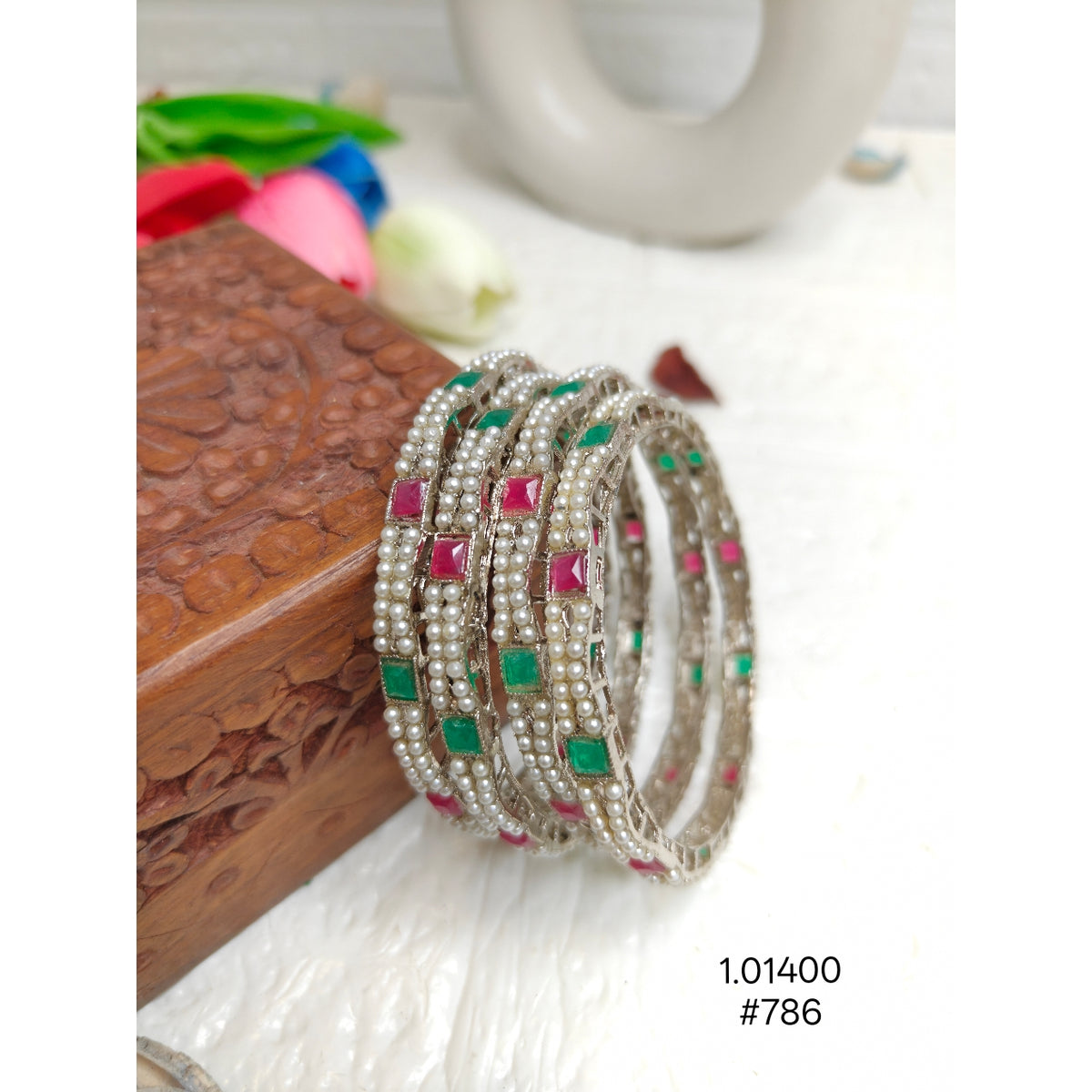 Elegant Silver-Plated Bangles for Women