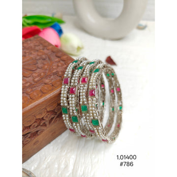 Elegant Silver-Plated Bangles for Women