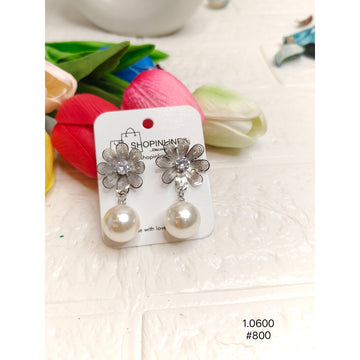 Elegant Korean Style Pearl Earrings