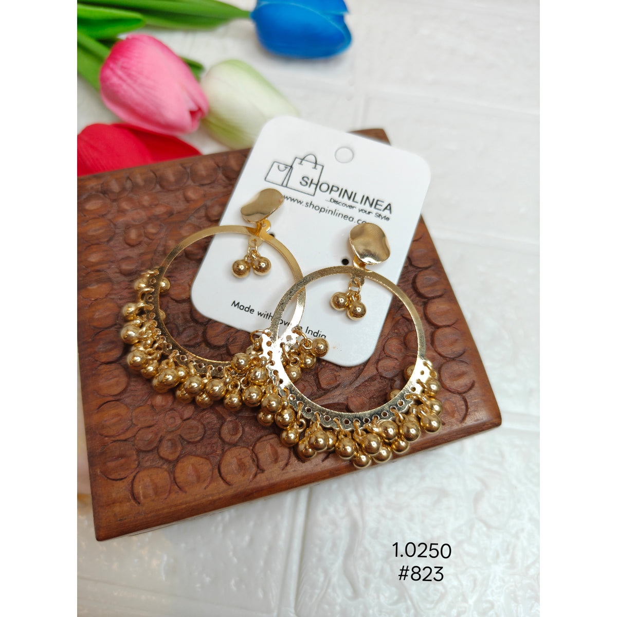 Trendy Gold Plated Earrings