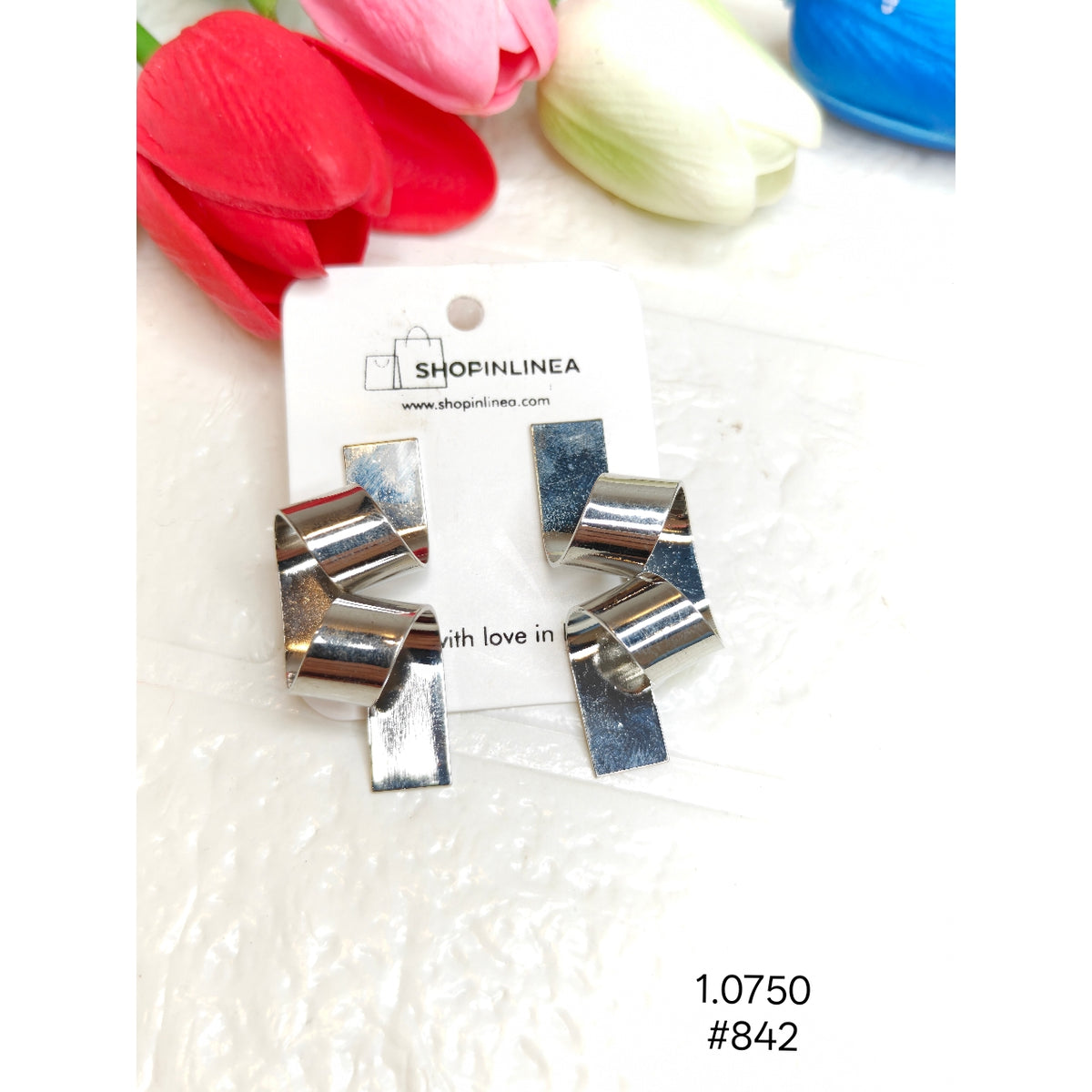 Trendy Ribbon Pattern Earrings