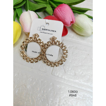Minimal Gold Metal Hoops