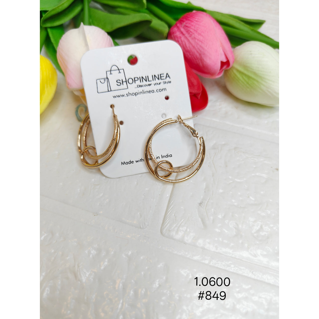 Simple Gold Hoop Earrings