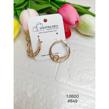 Simple Gold Hoop Earrings