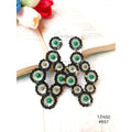 Elegant Green Drop Earrings