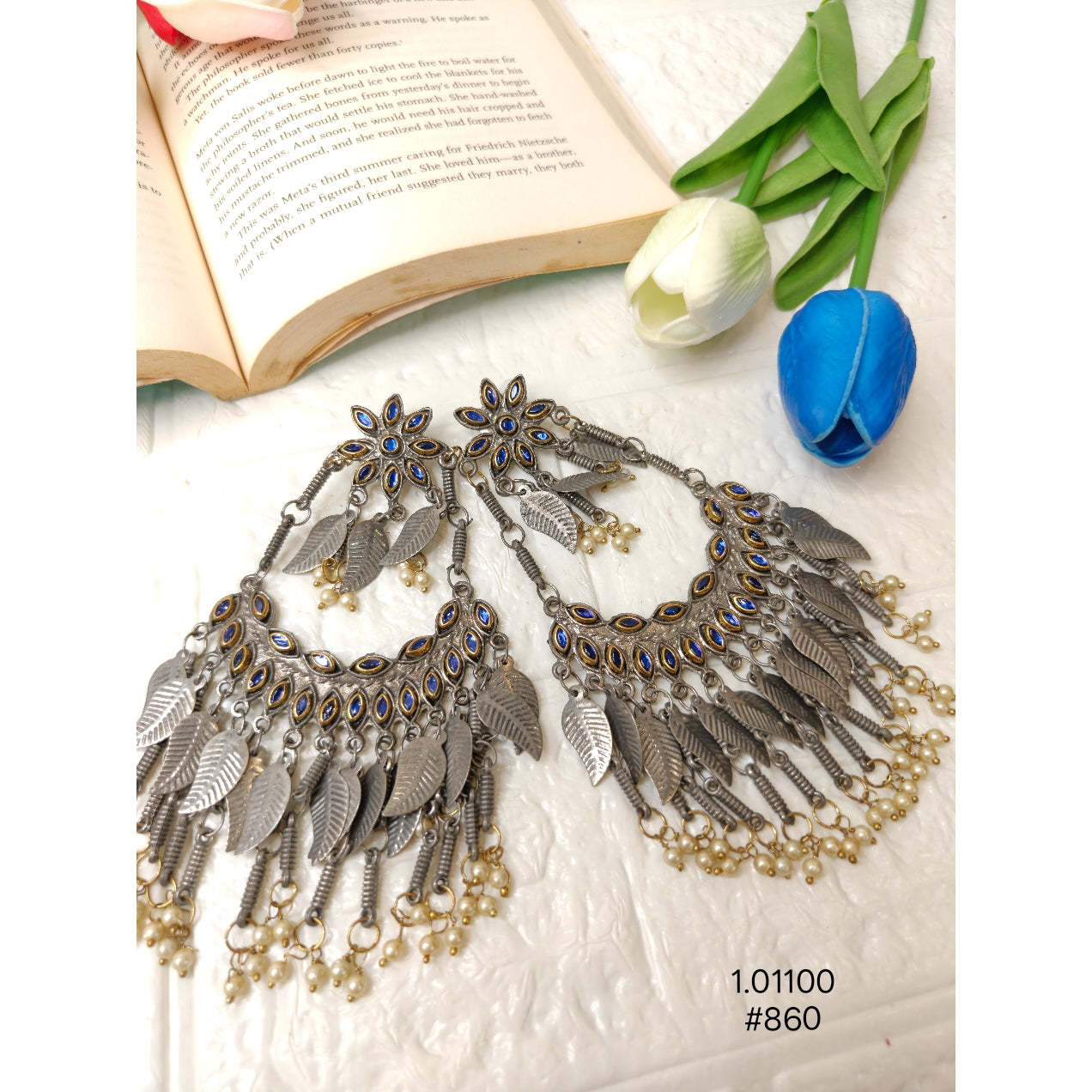 Elegant Oxidized Earrings