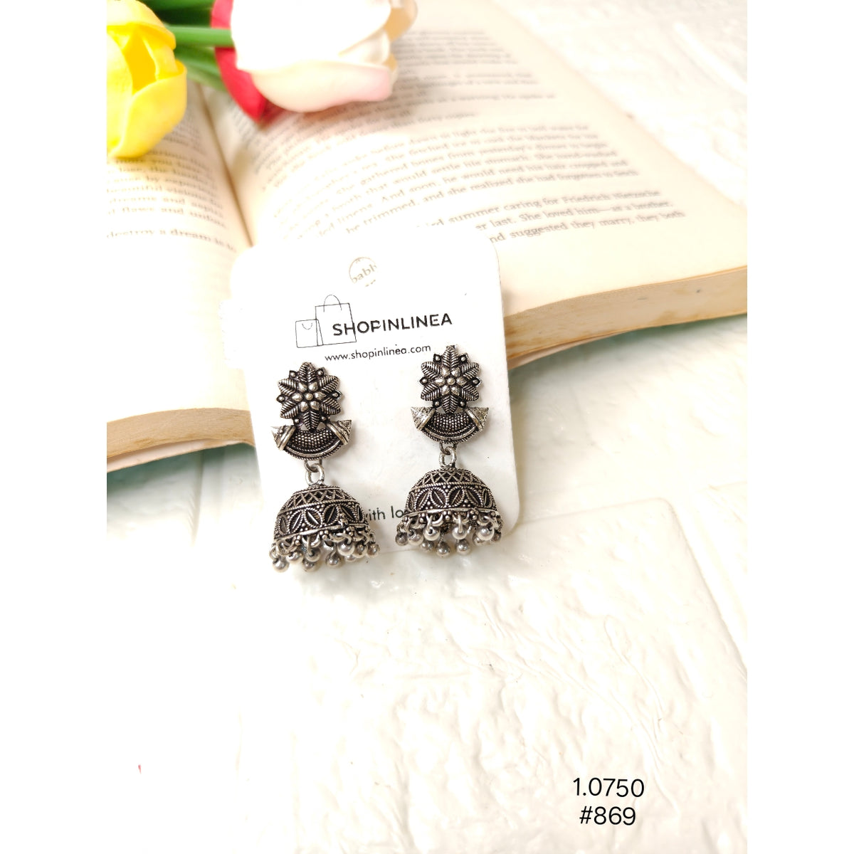 Elegant Oxidized Earrings