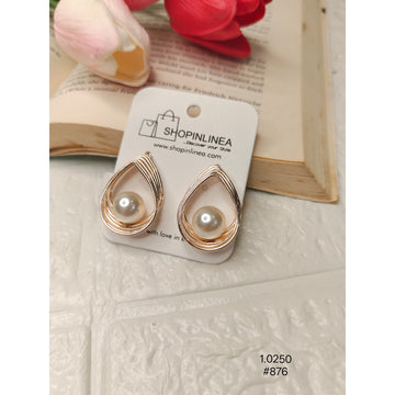 Trendy Gold Dangle Earrings