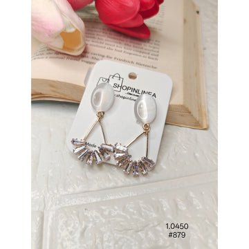 Gold Plated Charm Stylish Earrings