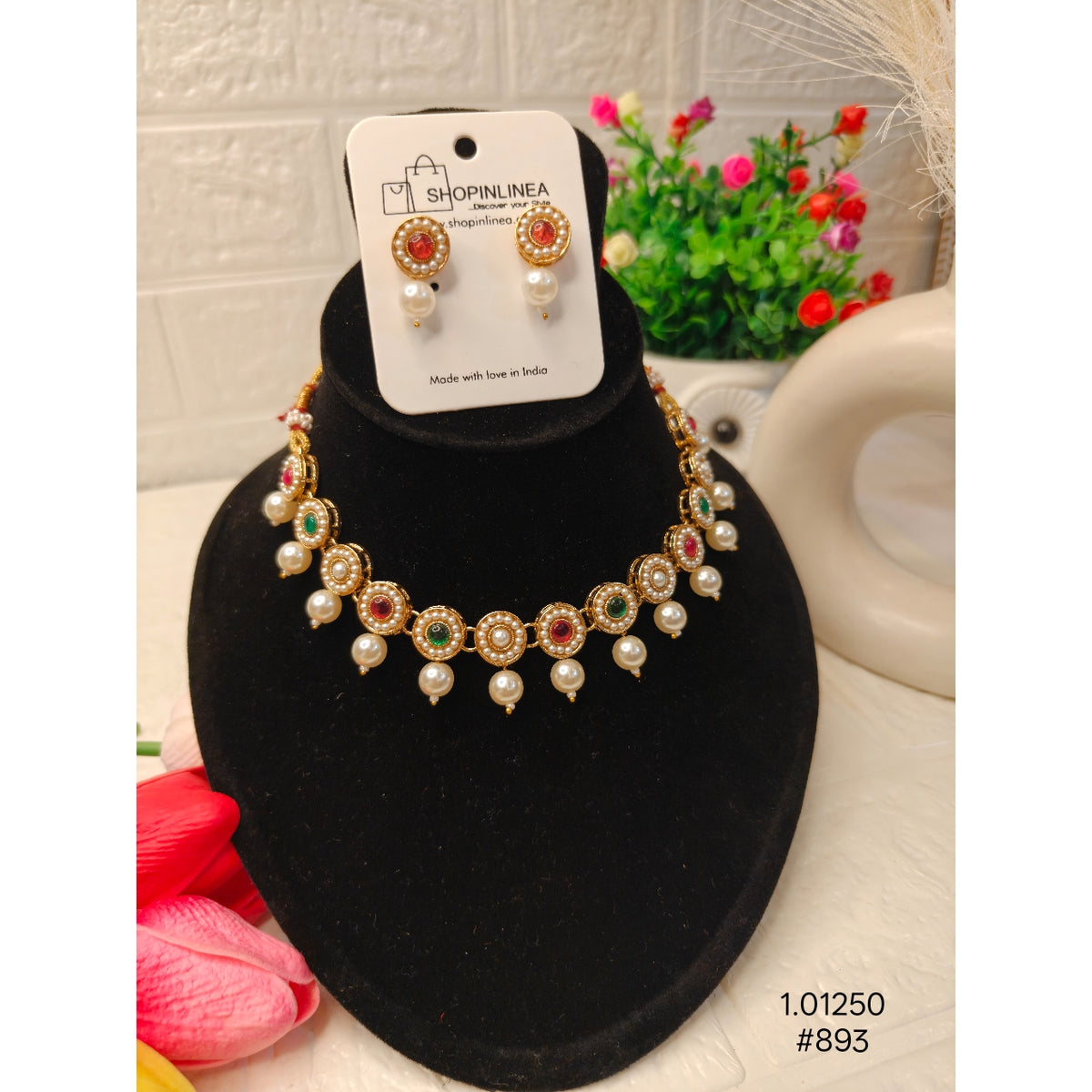 Ethnic Multicolor Necklace Set