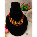 Stylish Red Layered Necklace
