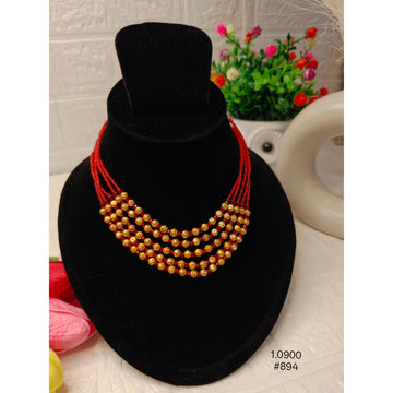 Stylish Red Layered Necklace