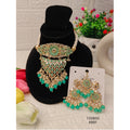 Green Bead Kundan Choker Necklace