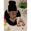 Gold-Plated Red Stone Necklace