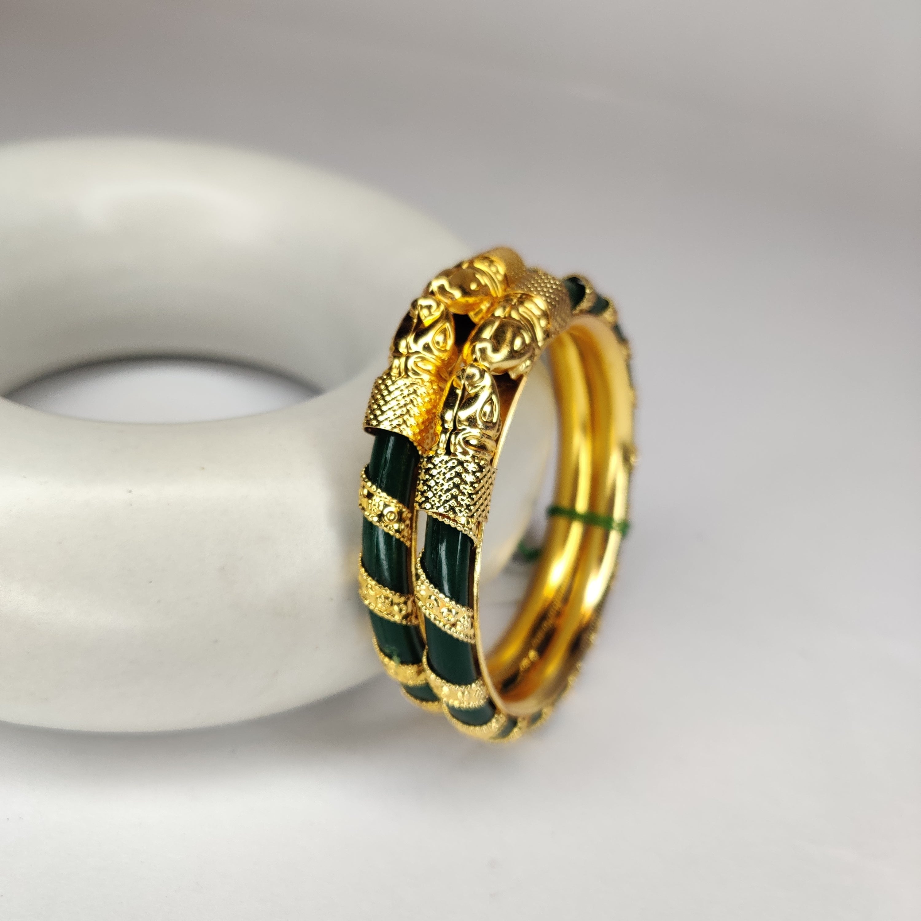 Classic Green Regular Bangles