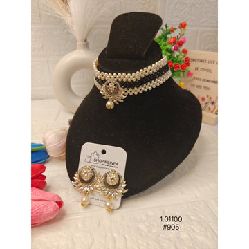 Ethnic Black Moti Choker
