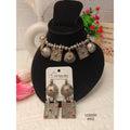 Oxidised Silver Tribal Necklace