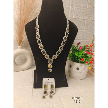 Designer Silver-Plated Necklace