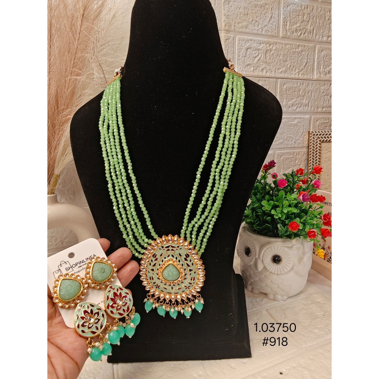 Designer Kundan Beaded Necklace