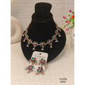 Antique Silver Floral Necklace