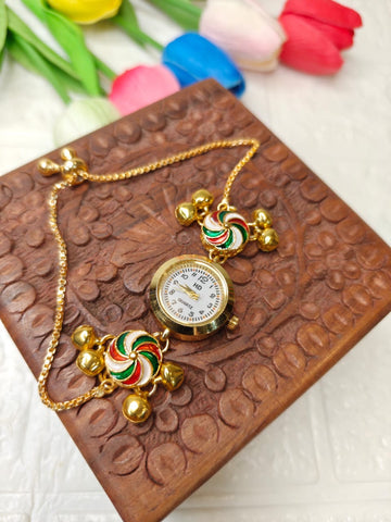 Kashmiri Gold Plated Watch
