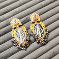 German Silver Timeless Kashmiri Earrings In Multi Color
