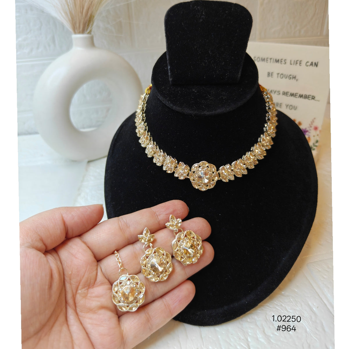Designer Crystal Necklace Set