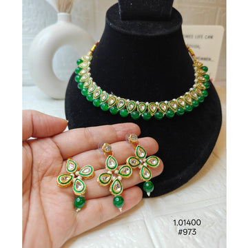 Green Kundan  Necklace Set