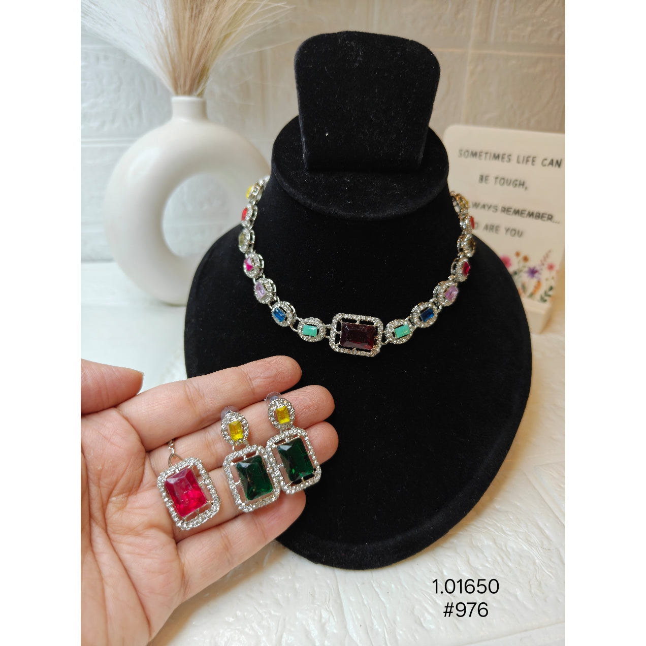 Luxury Multicolor Stone Necklace